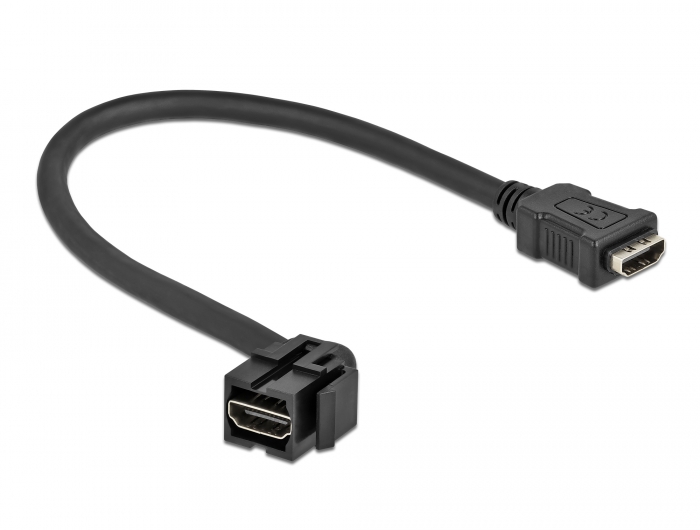 Delock Keystone Modul HDMI Buchse 110° > HDMI Buchse mit Kabel schwarz #2 