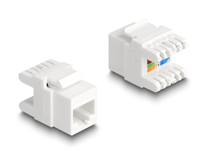 Delock Keystone Modul RJ45 Buchse zu LSA Cat.6A werkzeugfrei mini #1 