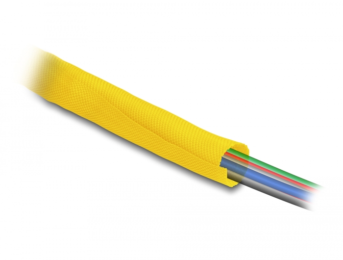 Delock Gewebeschlauch selbstschließend hitzebeständig 2 m x 10 mm gelb #3 