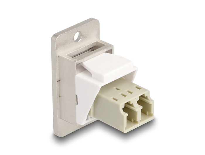 Delock Panel Mount LWL LC Duplex Buchse zu Buchse konisch #3 