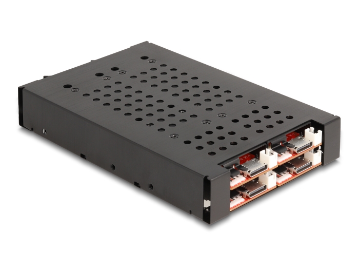Delock 3.5″ Wechselrahmen für 4 x M.2 NVMe SSD mit OcuLink SFF-8612 Anschluss #3 