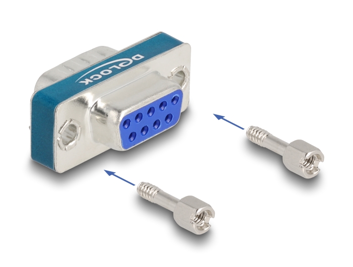 Delock HF/EMI Entstörfilter D-Sub 9 Pin Stecker zu Buchse mit Tiefpass induktiv #4 