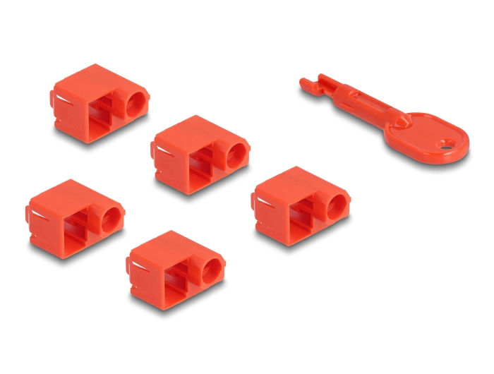 Delock RJ45 Port Blocker Set für RJ45 Stecker 10 Stück #1 