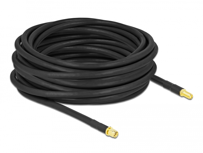 Delock Antennenkabel SMA Stecker zu SMA Buchse LMR/CFD300 10 m low loss #2 