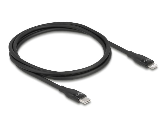 Delock Daten- und Ladekabel USB Type-C™ zu Lightning™ für iPhone™, iPad™ und iPod™ schwarz 1 m MFi #2 