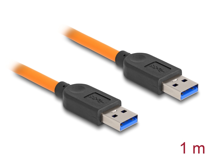 Delock USB 5 Gbps Kabel USB Typ-A Stecker zu USB Typ-A Stecker für Tethered Shooting 1 m orange #1 