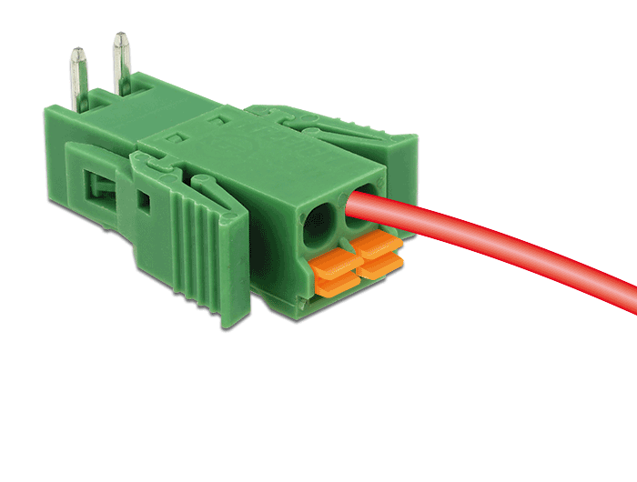 Delock Terminalblock Set für Platine 2 Pin 3,81 mm Rastermaß horizontal #7 