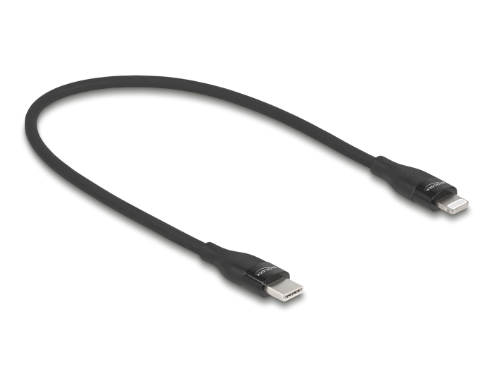Delock Daten- und Ladekabel USB Type-C™ zu Lightning™ für iPhone™, iPad™ und iPod™ schwarz 0,5 m MFi #2 