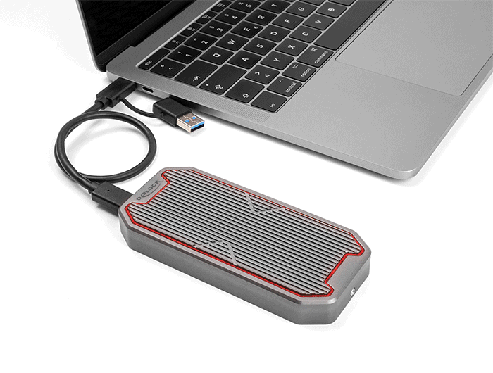 Delock Externes Gaming Gehäuse für M.2 NVMe PCIe SSD mit SuperSpeed USB 20 Gbps (USB 3.2 Gen 2x2) USB Type-C™ Buchse und RGB LED Beleuchtung #6 