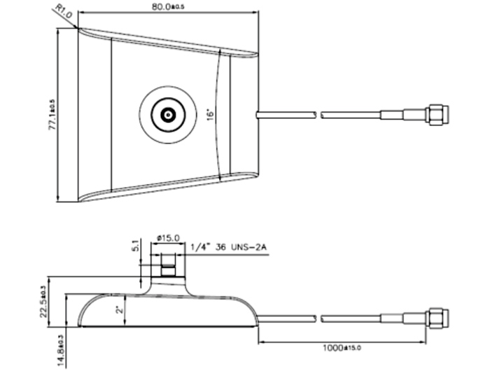 Delock Antennenfuß SMA Stecker > SMA Buchse 1 m low loss schwarz #2 