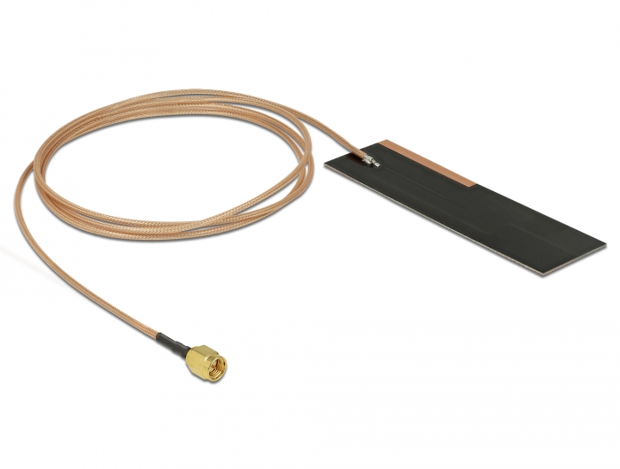 Delock LPWAN Antenne SMA Stecker 1 - 2 dBi RG-178 1 m PCB intern Klebemontage #2 