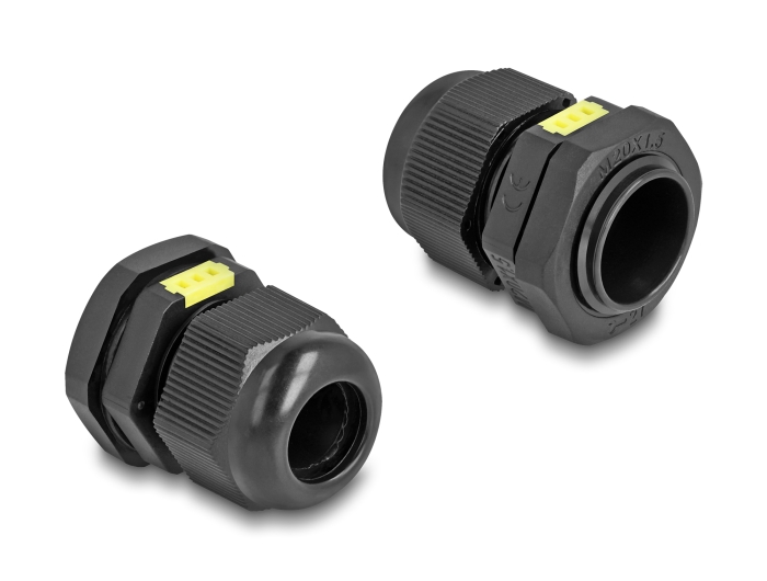 Delock Kabelverschraubung M20 mit Belüftung IP68 staub- und wasserdicht schwarz 2 Stück #2 