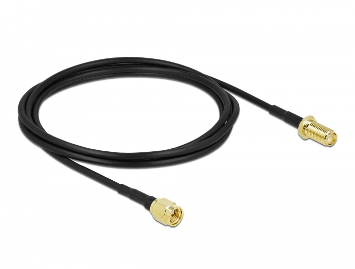 Delock Antennenkabel SMA Stecker zu SMA Buchse LMR/CFD100 2 m low loss #2 