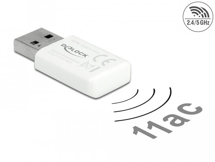 Delock USB 3.0 Dualband WLAN ac/a/b/g/n Micro Stick 867 + 300 Mbps #1 