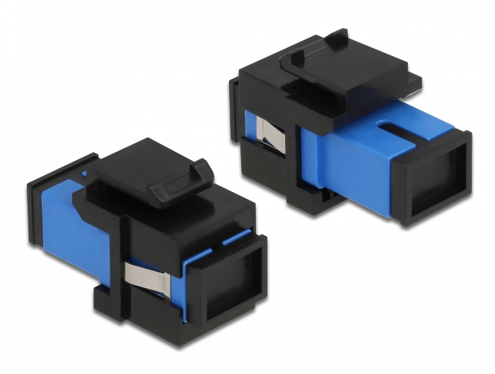 Delock Keystone Modul SC Simplex Buchse zu SC Simplex Buchse blau / schwarz #2 