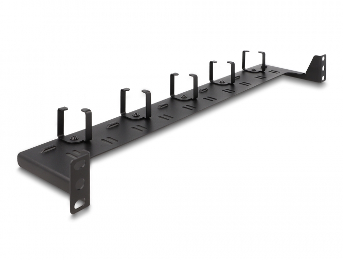 Delock 19″ LWL Rangierpanel 1 HE schwarz #2 