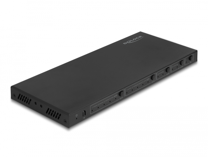Delock HDMI Matrix Switch 4 x HDMI in zu 2 x HDMI out 4K 60 Hz mit Audio Extraktor #3 