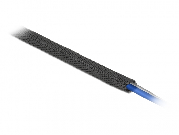 Delock Gewebeschrumpfschlauch 2 m x 6 mm Schrumpfungsrate 2:1 schwarz #3 