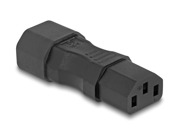 Delock Netzadapter IEC 60320 - C14 auf C13, Stecker / Buchse, 10 A, gerade #2 
