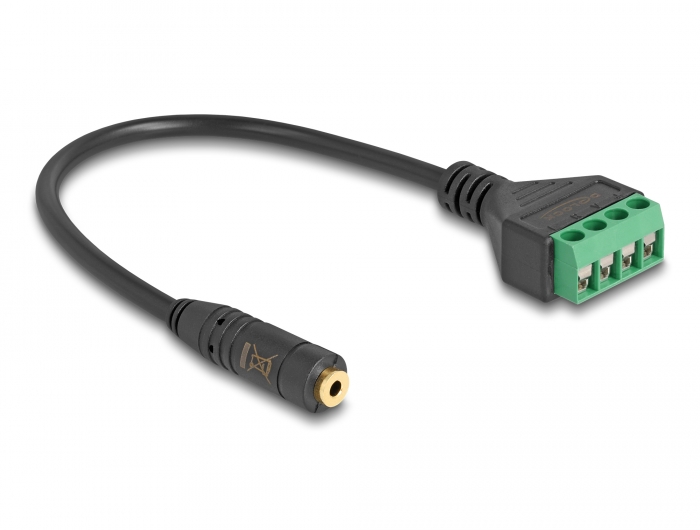 Delock Kabel Klinkenbuchse 2,5 mm 4 Pin zu Terminalblock Adapter 20 cm #2 