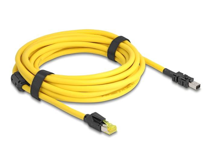 Delock Kabel RJ45 Stecker Cat.6 zu Mini I/O 8 Pin D-Form Typ 2 Stecker 5 m gelb #2 