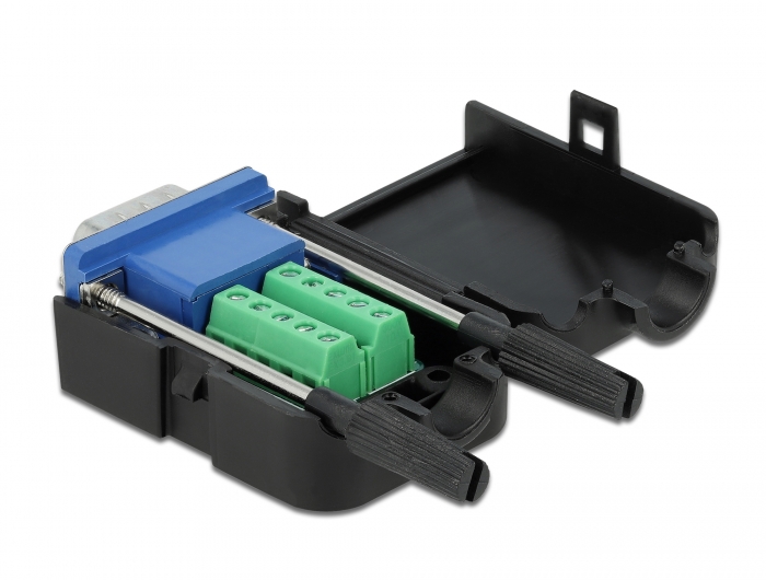 Delock VGA15 Stecker zu Terminalblock Adapter mit Gehäuse #2 