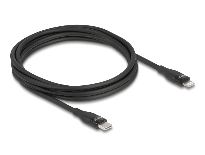 Delock Daten- und Ladekabel USB Type-C™ zu Lightning™ für iPhone™, iPad™ und iPod™ schwarz 2 m MFi #2 