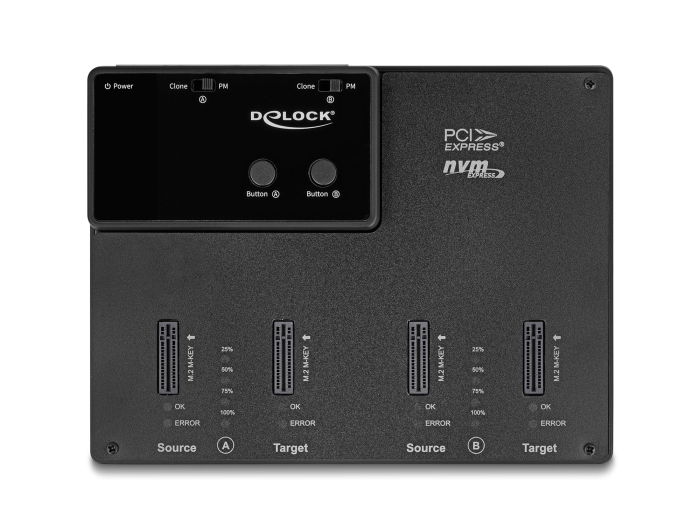 Delock M.2 Dockingstation für 4 x M.2 NVMe PCIe SSD mit Klon Funktion #5 