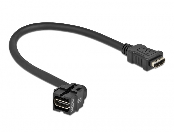 Delock Keystone Modul HDMI Buchse 250° > HDMI Buchse mit Kabel schwarz #2 
