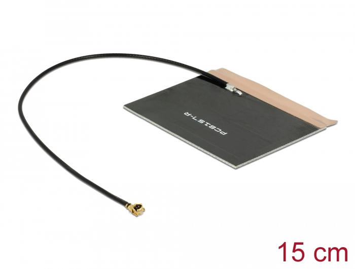Delock LTE Antenne I-PEX Inc., MHF® I Stecker 2,0 - 3,5 dBi 1.13 15 cm PCB intern Klebemontage #1 