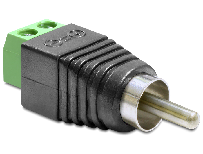 Delock Adapter Cinchstecker > Terminalblock 2 Pin #1 