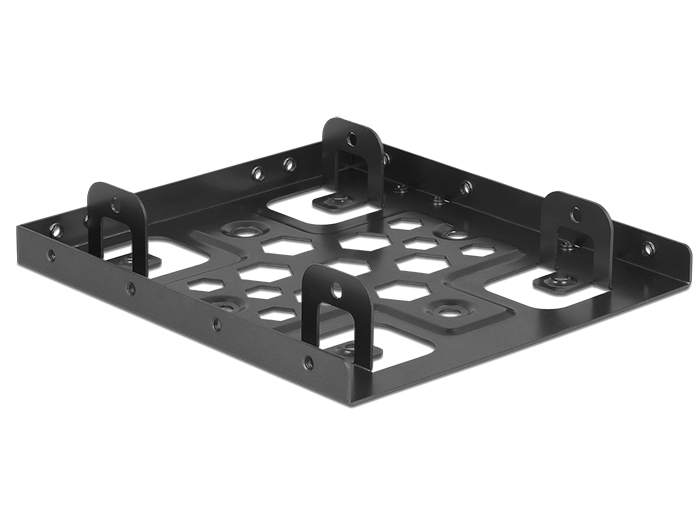 Delock Aluminium Einbaurahmen 2 x 2.5″ zu 3.5″ schwarz #1 