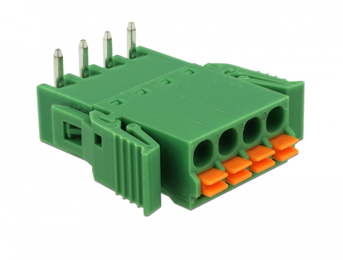 Delock Terminalblock Set für Platine 4 Pin 3,81 mm Rastermaß horizontal #3 